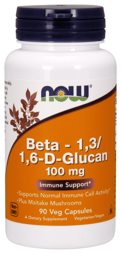 Beta-1,3/1,6 -D-Glucan 100 mg (NOW) Front