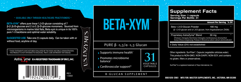BETA-XYM (US Enzymes) Label