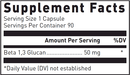 beta 1,3 glucan douglas labs supplement facts