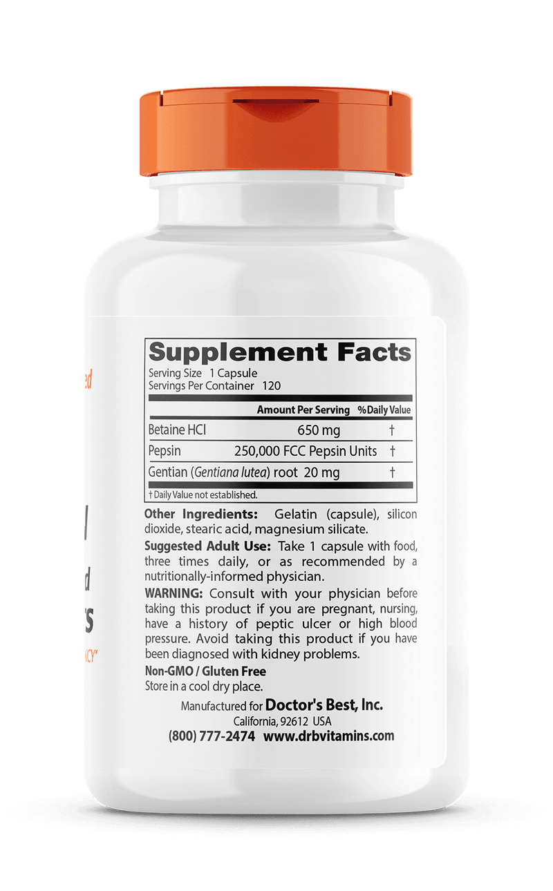Betaine HCl Pepsin (Doctors Best)