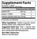 Betaine HCl Pepsin 360ct (Doctors Best)
