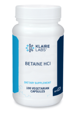 Betaine HCI (Klaire Labs) Front