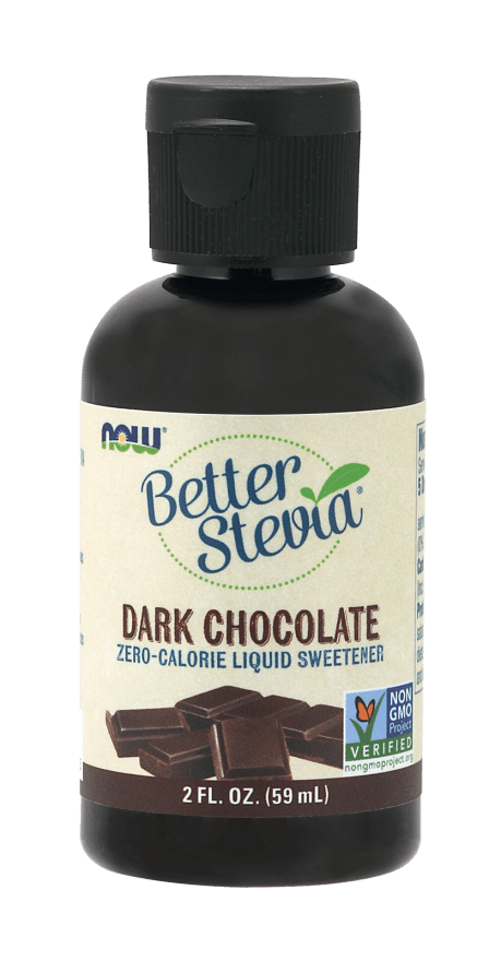 Better Stevia Dark Chocolate (NOW) Front