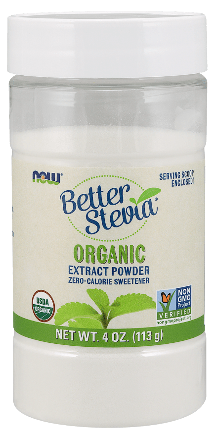 Better Stevia Powder Organic (NOW) Front