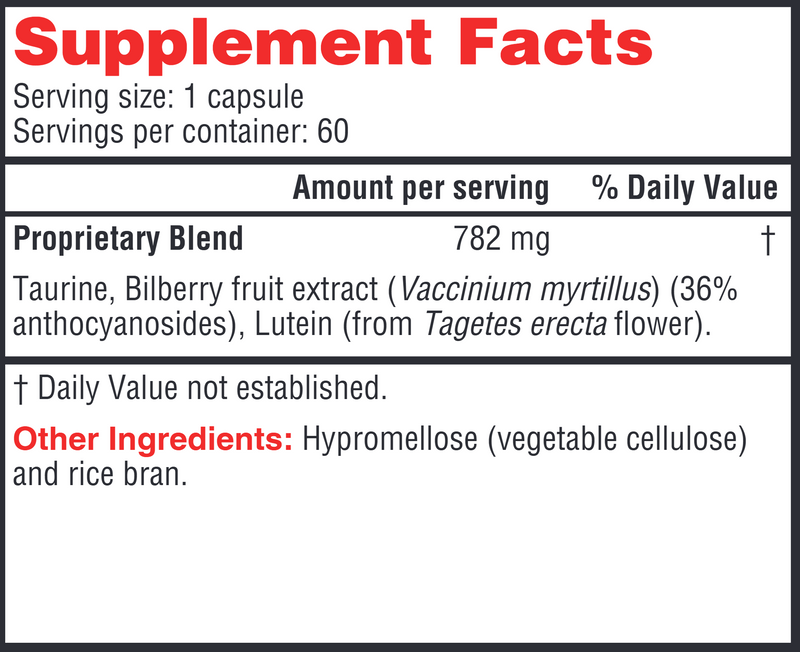 Bil Lutein (Health Concerns) Supplement Facts