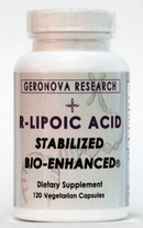 r-lipoic acid stabilized geronova research