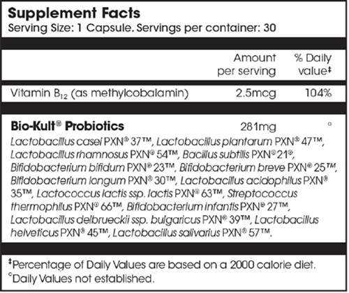 Bio-Kult Boosted Probiotic (Bio-Kult) Supplement Facts