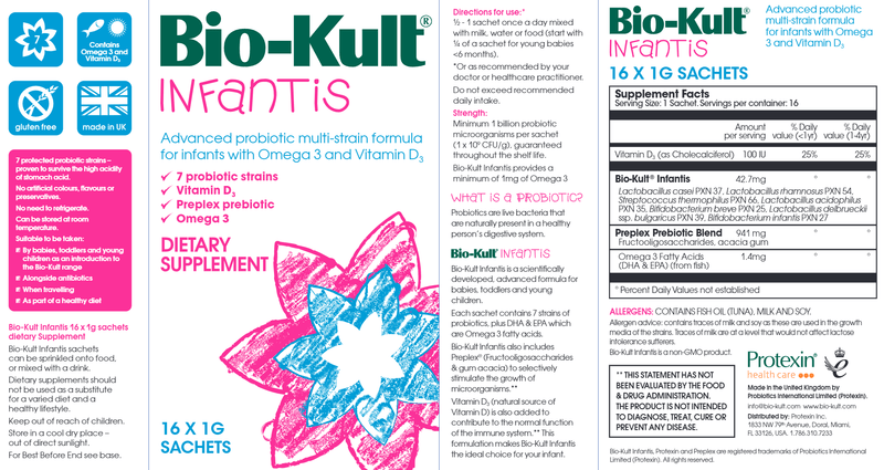 Bio-Kult Infantis Probiotic (Bio-Kult) Label