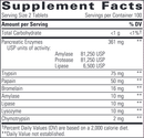 bio-zyme (integrative therapeutics) supplement facts