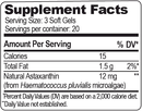 bioastin astaxanthin nutrex hawaii supplement facts
