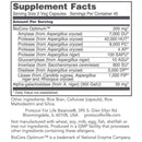 biocore enhanced enzymes (protocol for life balance) supplement facts