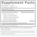 proflora 4r probiotic biocidin botanicals supplement facts