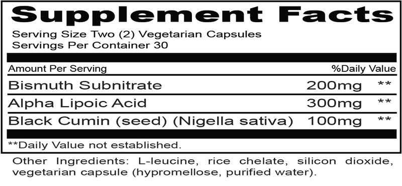 Biofilm Phase-2 Advanced (Priority One Vitamins) Supplement Facts