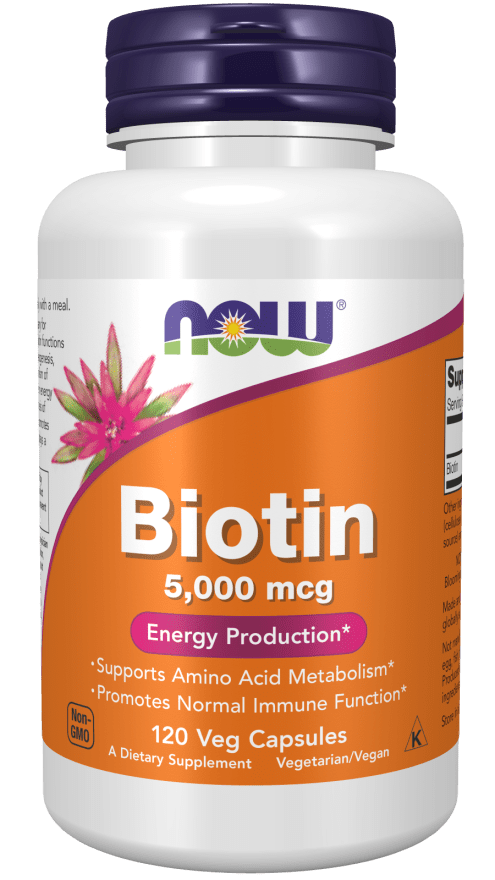 Biotin 5,000 mcg (NOW) Front