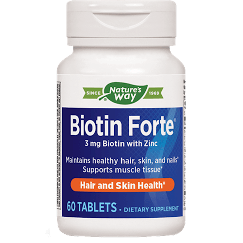 biotin forte 3 mg with zinc (nature's way)
