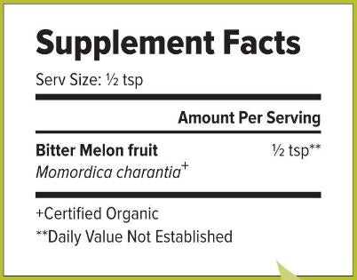 Bitter Melon Powder (Banyan Botanicals) Supplement Facts