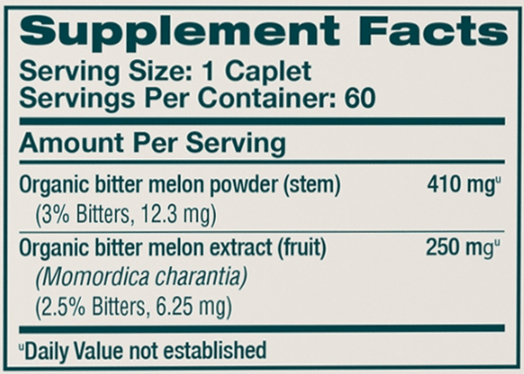 Bitter Melon Himalaya Wellness supplement facts
