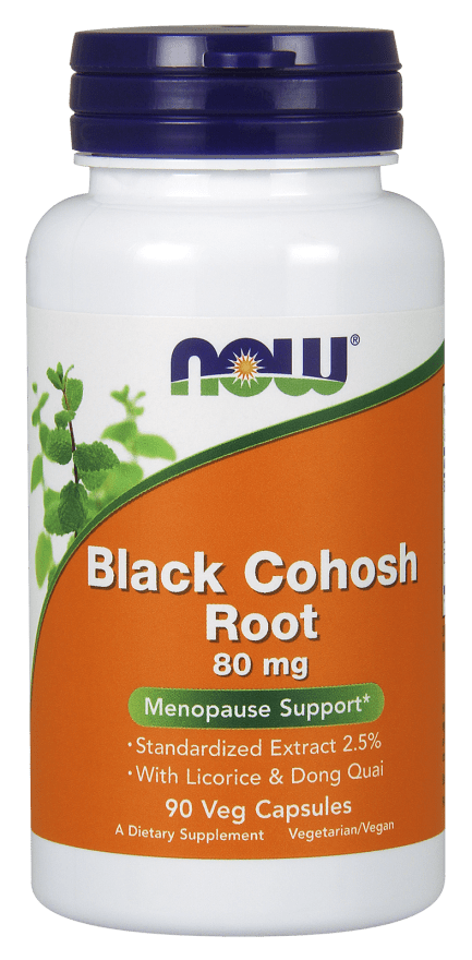 Black Cohosh Extract 80 mg (NOW) Front