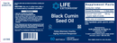 black cumin seed oil (life extension) label
