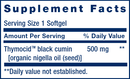 black cumin seed oil (life extension) supplement facts
