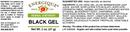 black gel (energique) label