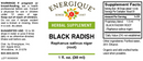 black radish (energique) label