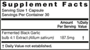 black garlic health aid america supplement facts