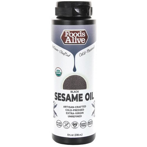 Black Sesame Seed Oil Organic (Foods Alive)