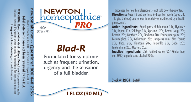 Blad-R (Newton Pro) Label