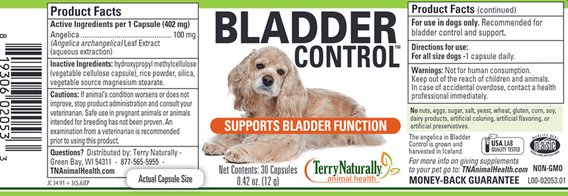 Bladder Control (Terry Naturally) Label
