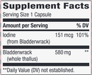 bladderwrack capsules 580 mg (nature's way) supplement facts