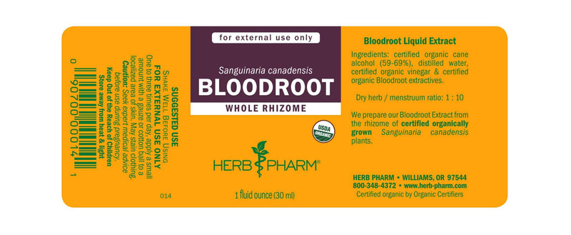DISCONTINUED - Bloodroot/Sanguinaria Canadensis (Herb Pharm)