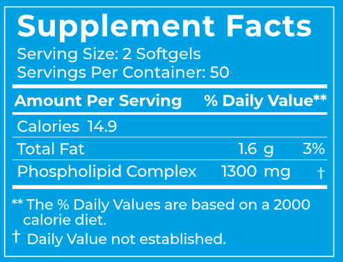 BodyBio PC Softgels (BodyBio) 100ct Supplement Facts