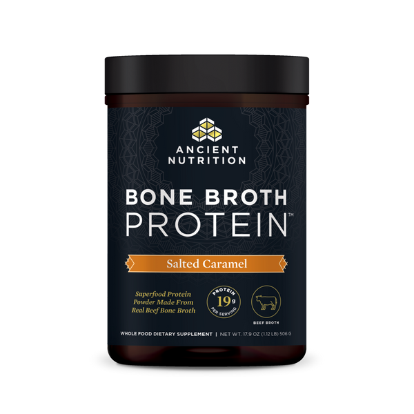 Bone Broth Protein Beef Salted Caramel (Ancient Nutrition) Front