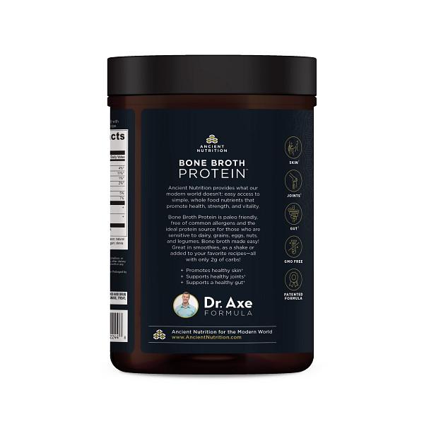 Bone Broth Protein Beef Salted Caramel (Ancient Nutrition) Side-1