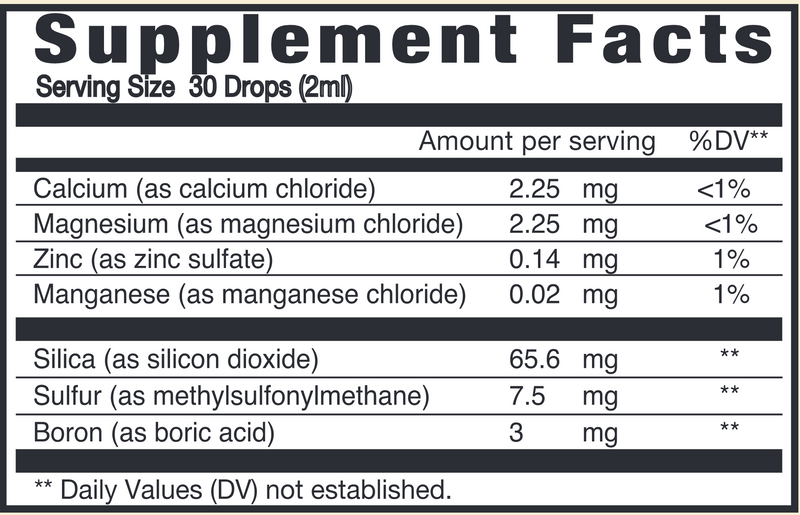 Bone Support Liquid (Eidon) Supplement Facts