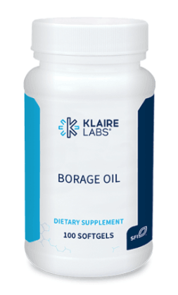 Borage Oil 1,000 mg (Klaire Labs) Front