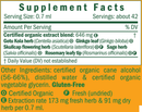 brain & memory herb pharm supplement facts