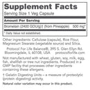 bromelain 2400 gdu/g 500 mg (protocol for life balance) supplement facts
