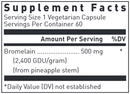 bromelain 500 mg douglas labs supplement facts