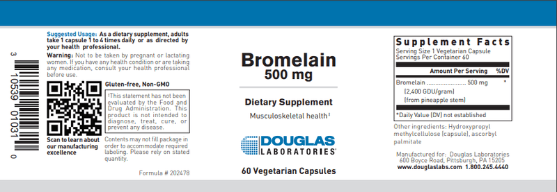 Buy Bromelain 500 mg Douglas Labs