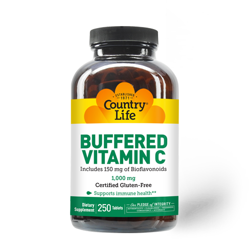 Buffered Vitamin C 1000 mg (Country Life) Front