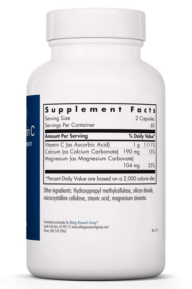 Buffered Vitamin C Allergy Research Group Supplement