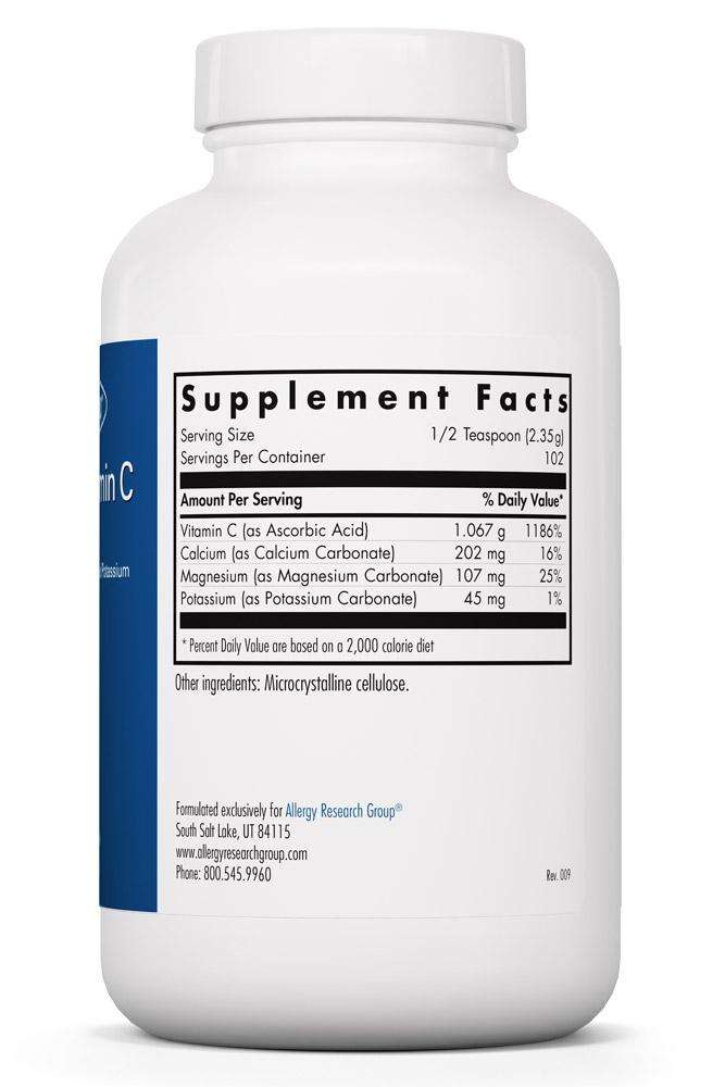 Buffered Vitamin C Powder Allergy Research Group Supplement