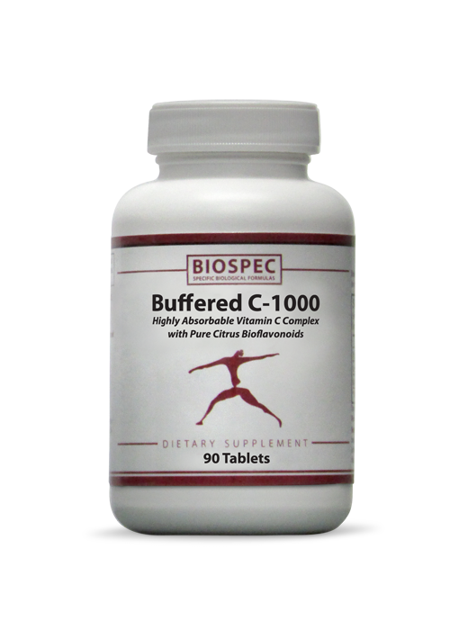 Buffered C 1000 90 tabs (Biospec Nutritionals) Front