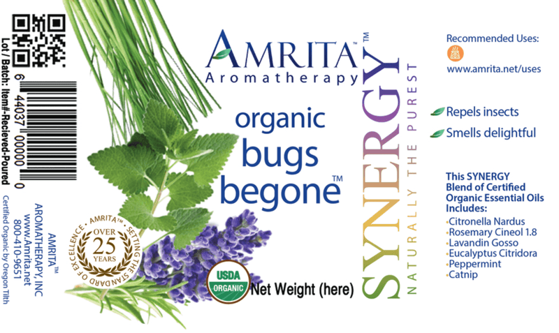 Bugs Be Gone (Amrita Aromatherapy) Label