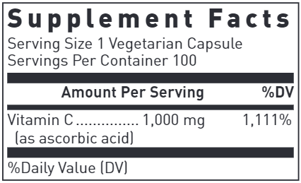 C-1000 | C1000 Douglas Labs supplement facts