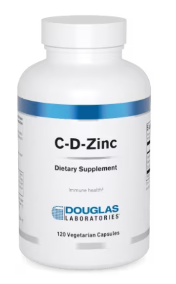 C-D-ZINC (Douglas Labs) 120ct front