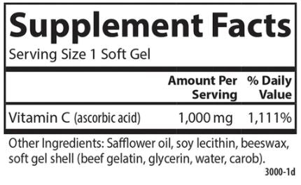CGels (Carlson Labs) Supplement Facts