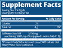 cla 1250 (metabolic response modifier) supplement facts
